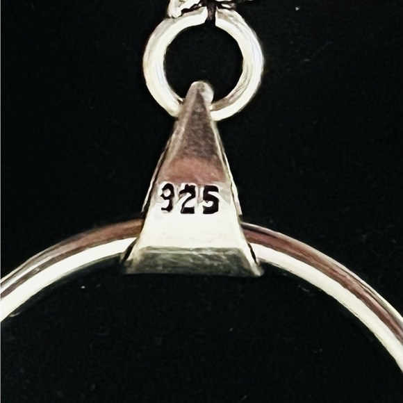 Hand Crafted Chain Necklace with Pink Pendant (925) - Picture 4 of 4